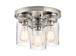 Elstead Lighting , Nickelfarben , Metall, Glas , 20.2 cm , RoHS ,