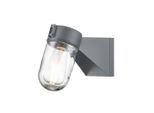 Elstead Lighting , Grau , Metall, Glas , 10x19.7 cm , Grüner Punkt, RoHS, Europäischer Sicherheitsstandard, CE , Beleuchtung, Außenleuchten, Außenwandleuchten