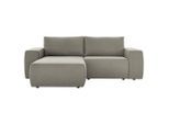 Looks by W.Joop , Braun , Textil , seitenverkehrt montierbar, L-Form , 242x160 cm , Made in EU , Rücken echt , Wohnzimmer, Sofas & Couches, Wohnlandschaften, Ecksofas