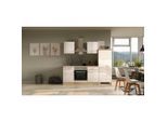 FlexWell , Kaschmir , Holzwerkstoff , 1 Schublade(n),1 Schublade(n) Schubladen , einmalig seitenverkehrt montierbar, nur wie online abgebildet bestellbar , A , 220 cm , Made in Germany , links aufbaubar, rechts aufbaubar , Küche, Küchenblöcke, Küchenzeilen