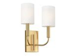 Elstead Lighting , Messingfarben , Metall , 16.5x35.9x28.9 cm , Grüner Punkt, RoHS , Beleuchtung, Innenleuchten, Wandleuchten, Wandleuchten