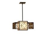 Elstead Lighting , Goldfarben, Bronzefarben , Metall , 53.3x39x53.3 cm , Grüner Punkt, RoHS , Beleuchtung, Innenleuchten, Hängeleuchten
