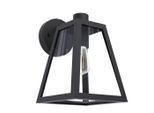 Eglo , Klar, Schwarz , Metall, Glas , rechteckig , 18x27x22.5 cm , Freizeit im Garten, Gartenaccessoires, Gartendeko