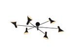 Möbelix , Schwarz , Metall , Abstraktes , 83x40.5x123 cm , RoHS, CE , verstellbare Spotlights ,