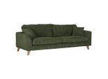 Mid.you , Grün , Textil , Buche , massiv , 240x63x90 cm , Made in EU , Stoffauswahl , Wohnzimmer, Sofas & Couches, Sofas, Big Sofas