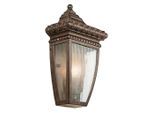 Elstead Lighting , Bronzefarben , Metall, Glas , 17.1x29.8x9.5 cm , Grüner Punkt, RoHS , Freizeit im Garten, Gartenaccessoires, Gartendeko
