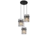 Globo , Schwarz , Metall, Kunststoff, Glas , 47x140x47 cm , CE ,