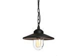 Elstead Lighting , Schwarz , Metall, Glas , 26 cm , Grüner Punkt, RoHS, Europäischer Sicherheitsstandard, CE , höhenverstellbar , Gartenmöbel, Gartendeko