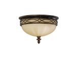 Elstead Lighting , Braun , Metall, Glas , 22.9 cm , Grüner Punkt, RoHS , Beleuchtung, Innenleuchten, Deckenleuchten