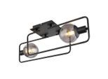 Globo , Schwarz , Metall, Glas , 23x19x61 cm , CE ,
