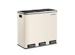 Möbelix , Creme , Metall, Kunststoff , 54 l , 61x55.5x31.5 cm , Küche, Küchenausstattung, Mülltrennsysteme