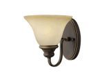 Elstead Lighting , Bronzefarben , Metall, Glas , 21.6x21x24.2 cm , Grüner Punkt, RoHS , Beleuchtung, Innenleuchten, Wandleuchten, Wandleuchten
