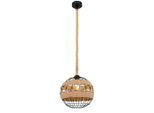 Globo , Braun, Schwarz , Metall, Naturmaterialien , Kugel , 30x120x30 cm ,