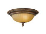 Elstead Lighting , Goldfarben, Bronzefarben , Metall, Glas , 17.8 cm , Grüner Punkt, RoHS , Beleuchtung, Innenleuchten, Deckenleuchten