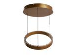 Möbelix , Goldfarben , Metall , rund , 44 cm , höhenverstellbar , Beleuchtung, Innenleuchten, Hängeleuchten, LED-Hängeleuchten