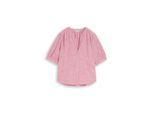 TOM TAILOR Damen Bluse aus Baumwolle, rot, Uni, Gr. 46