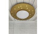 NIERMANN Deckenleuchte "Saturn, Kinderlampe, Kinderzimmer", gold, 1, Ø 54cm H: 11cm, 1 Stk., Leuchten, E27 Fassung für einfachen Leuchtmittelwechsel, Kinderlampe