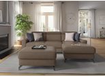 Ecksofa SIT & MORE "Scarlett L-Form", grau (taupe), B:258cm T:172cm, Sofas, Ecksofa, inklusive Kopfteilverstellung, wahlweise mit Bettfunktion, Bettkasten