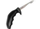 Austernmesser SWISSMAR "Shucker Paddy", silber (schwarz, silberfarben), Edelstahl, Kochmesser, Edelstahl/rutschfester PP-Griff, für Rechts- u. Linkshänder