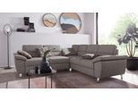 Ecksofa SIT & MORE "Sorano L-Form", grau (hellgrau), B:249cm H:88cm T:229cm, Sofas, Ecksofa, wahlweise mit Bett- und Relaxfunktion, inkl. Bettkasten