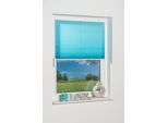 Plissee K-HOME "Klemmfix Pisa", blau (eisblau), B:115cm H:130cm, Obermaterial: 100% Polyester, Plissees, Plissee, Crushed-Optik