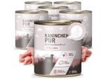 REAVET Hunde Nassfutter - Kaninchen PUR 6x800 g
