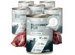 REAVET Hunde Nassfutter - Wildschwein PUR 6x400 g