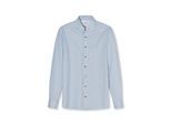 Businesshemd OLYMP "OLYMP Level Five 24/Seven, body fit, Kent", Herren, Gr. 41, Normaler Arm, bleu, 92% Baumwolle, 8% Elasthan, Hemden
