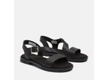 Sandale TIMBERLAND "CALISTA BAY BACKSTRAP SANDAL", Damen, Gr. 40, schwarz (blk full gra), Leder, Schuhe Sandale, aus Leder