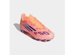 Fußballschuh ADIDAS PERFORMANCE "F50 LEAGUE MG KINDER", Mädchen, Gr. 35, beam orange, lucid blau, cloud weiß, Synthetik, Textil, Schuhe Fußballschuh, geeignet für Rasen- und Kunstrasenplätze, für Kinder & Jugendliche
