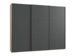 Mid.you , Graphitfarben, Eichefarben , Holzwerkstoff , 6 Fächer , 300x236x65 cm , BQ - Bündnis für Qualität, Made in Germany, DIN EN ISO 9001 , umfangreiches Zubehör erhältlich, in verschiedenen Größen erhältlich, in verschiedenen Holzdekoren erhältlich ,