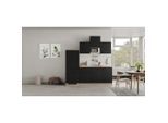 FlexWell , Schwarz, Eichefarben , Holzwerkstoff , 1 Schublade(n),1 Schublade(n) Schubladen , einmalig seitenverkehrt montierbar, nur wie online abgebildet bestellbar , E , 210 cm , Made in Germany , links aufbaubar, rechts aufbaubar , Küche, Küchenblöcke, Küchenzeilen
