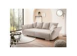 Livetastic , Beige , Textil , Füllung: Schaumstoff , 242x71x90 cm , Made in EU , Rücken echt , Wohnzimmer, Sofas & Couches, Sofas, Big Sofas