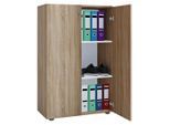 Mid.you , Sonoma Eiche , Holzwerkstoff , 2 Fächer , 70x110x39 cm , Büromöbel, Aktenschränke & Aktenregale, Aktenschränke