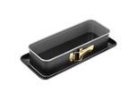 Dr.Oetker , Grau, Schwarz , Metall , rechteckig , 12x7x30 cm , antihaftbeschichtet , Kochen & Essen, Backen, Backformen, Springformen