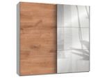 Mid.you , Weiß, Eichefarben , Holzwerkstoff , 6 Fächer , 250x236x65 cm , BQ - Bündnis für Qualität, Made in Germany, DIN EN ISO 9001 , umfangreiches Zubehör erhältlich, in verschiedenen Größen erhältlich, in verschiedenen Holzdekoren erhältlich , Schlafzimmer, Kleiderschränke, Schwebetürenschränke