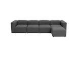 Max Winzer , Anthrazit , Textil , Uni , L-Form , 350x175 cm , Made in Germany, Goldenes M , Typenauswahl, Rücken echt , Wohnzimmer, Sofas & Couches, Wohnlandschaften, Ecksofas