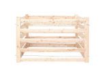 Möbelix , Lärchefarben , Holz , Lärche , 1040 l , 130x80x100 cm , Freizeit im Garten, Gartenpflege, Komposter
