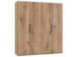 Mid.you , Eichefarben , Holzwerkstoff , 2 Fächer , 200x216x58 cm , BQ - Bündnis für Qualität, Made in Germany, DIN EN ISO 9001 , umfangreiches Zubehör erhältlich, in verschiedenen Größen erhältlich, in verschiedenen Holzdekoren erhältlich , Schlafzimmer, Kleiderschränke, Drehtürenschränke
