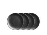 Mäser , Schwarz , Keramik , rund , 2.3 cm , Grüner Punkt, Made in Europe , Kochen & Essen, Geschirr, Teller, Dessertteller