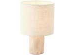 Brilliant , Naturfarben , Holz , 30 cm , Schnurschalter , Beleuchtung, Innenleuchten, Tischlampen, Tischlampen