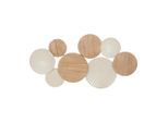 Luca Bessoni , Naturfarben, Beige , Holz, Metall, Holzwerkstoff , Tanne , Sperrholz , rund , 89x46 cm ,
