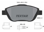 TEXTAR Bremsbelagsatz, Scheibenbremse 2488301 für Citroën Vaughall Peugeot Opel