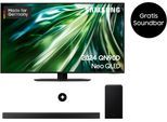 SAMSUNG QLED Mini LED-Fernseher "GQ50QN90DAT", Energieeffizienz: F (A-G), titanschwarz, schwarz, 50 ″, Fernseher, + HW-B760GF
