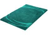 Badematte KLEINE WOLKE "»Mystic«", petrol, H:25mm, Polyacryl, Badematten, Badematte, Badteppich, modernes Design, Hoch-Tief Effekt, rechteckig & rund