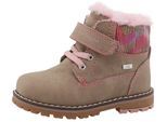 Winterboots TOM TAILOR, Mädchen, Gr. 24, beige (beige, rosa), Lederimitat, Glitzer, Schuhe Winterboots, mit Tex-Ausstattung