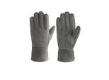 Lederhandschuhe PEARLWOOD "LANA", Damen, Gr. 8, grau, Schafsleder, unifarben, Handschuhe, Warm gefüttert, Temperaturregulierend