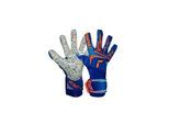 Torwarthandschuhe REUSCH "Attrakt Freegel Fusion Goaliator", Damen, Gr. 10.5, blau, 45% Latex, 25% Polyester, 4% Polyamid, 3% Lederimitat, Handschuhe, mit Profi-Haftschaum für tollen Grip
