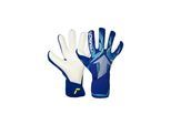Torwarthandschuhe REUSCH "Fastgrip Advance", Damen, Gr. 9.5, blau, weiß, 51% Polyester, 45% Latex, 4% Polyamid, Handschuhe, mit starkem Grip