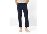 Chinohose BRAX "Style EVEREST", Herren, Gr. 24, Normalgrößen, blau (navy), Web, 78% Baumwolle, 19% Lyocell, 3% Elasthan, Hosen Chinohose